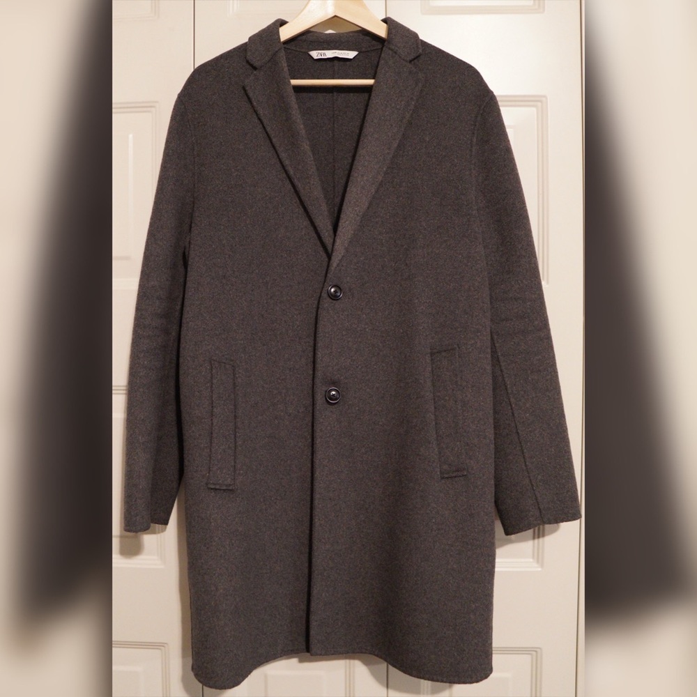 Grey Zara Coat Size Medium